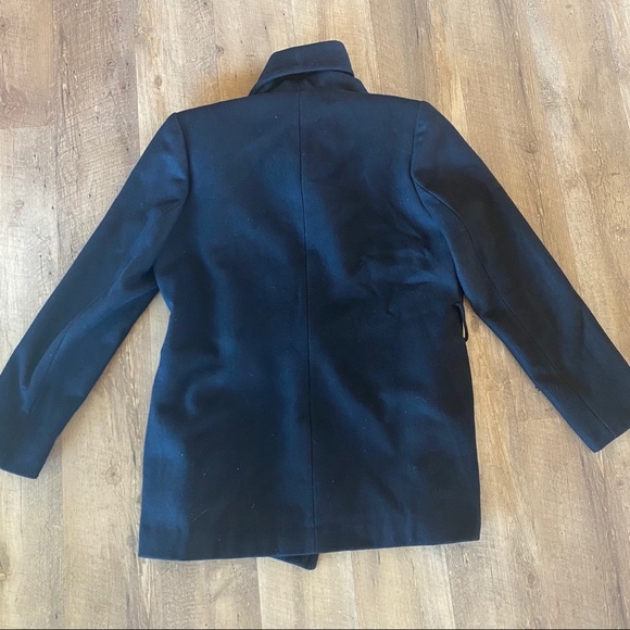 NWOT Collezione Wool Oversized Collar Wrap Coat - Picture 3 of 9